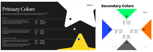 Polestar solutions color pallet