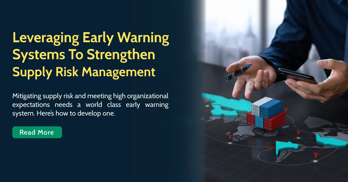Strengthen SCM with Early Warning System
